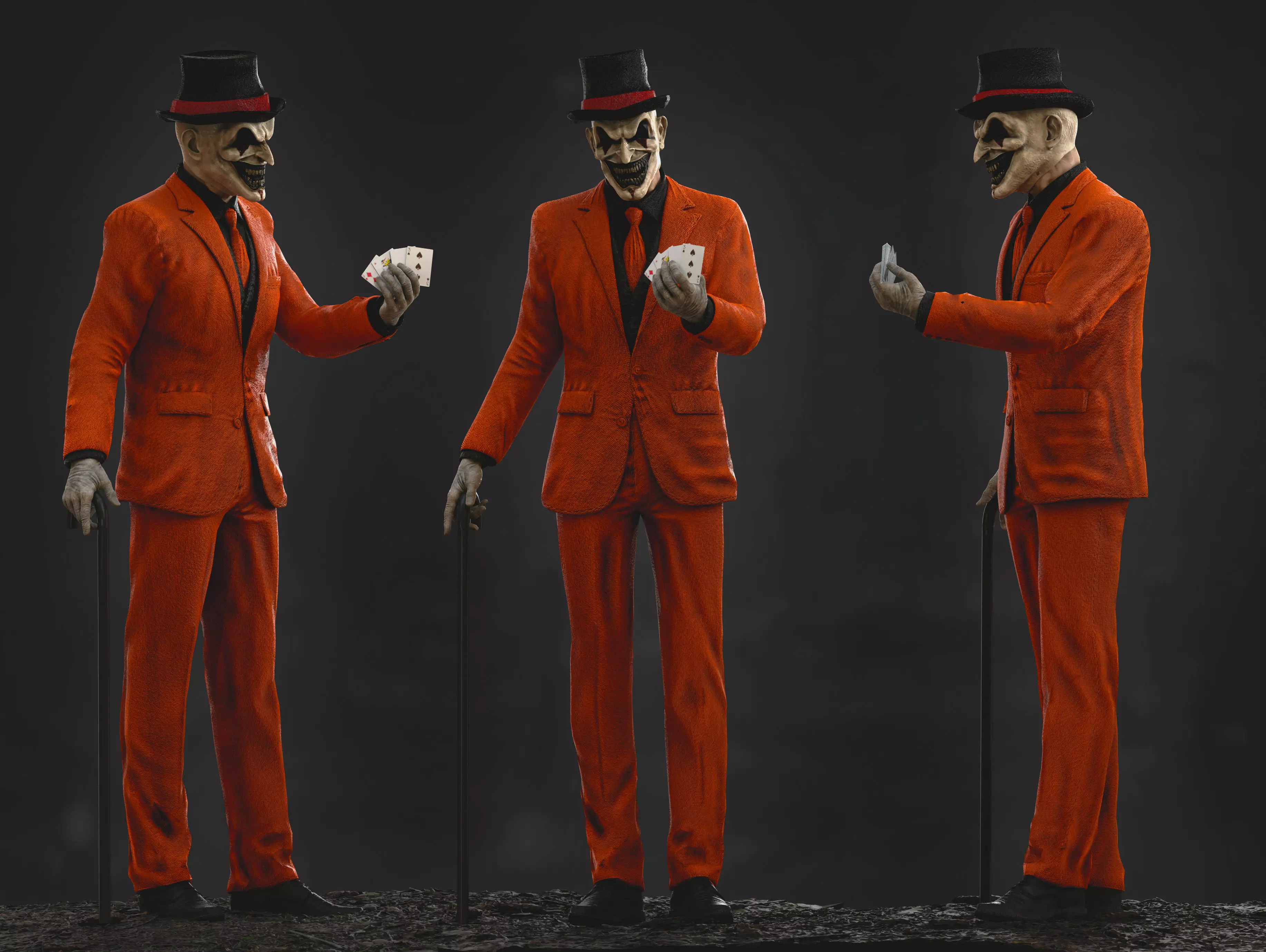 Jester Low-poly 3D model_0