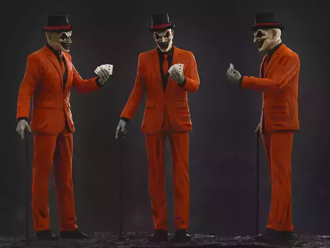 Jester Low-poly 3D model