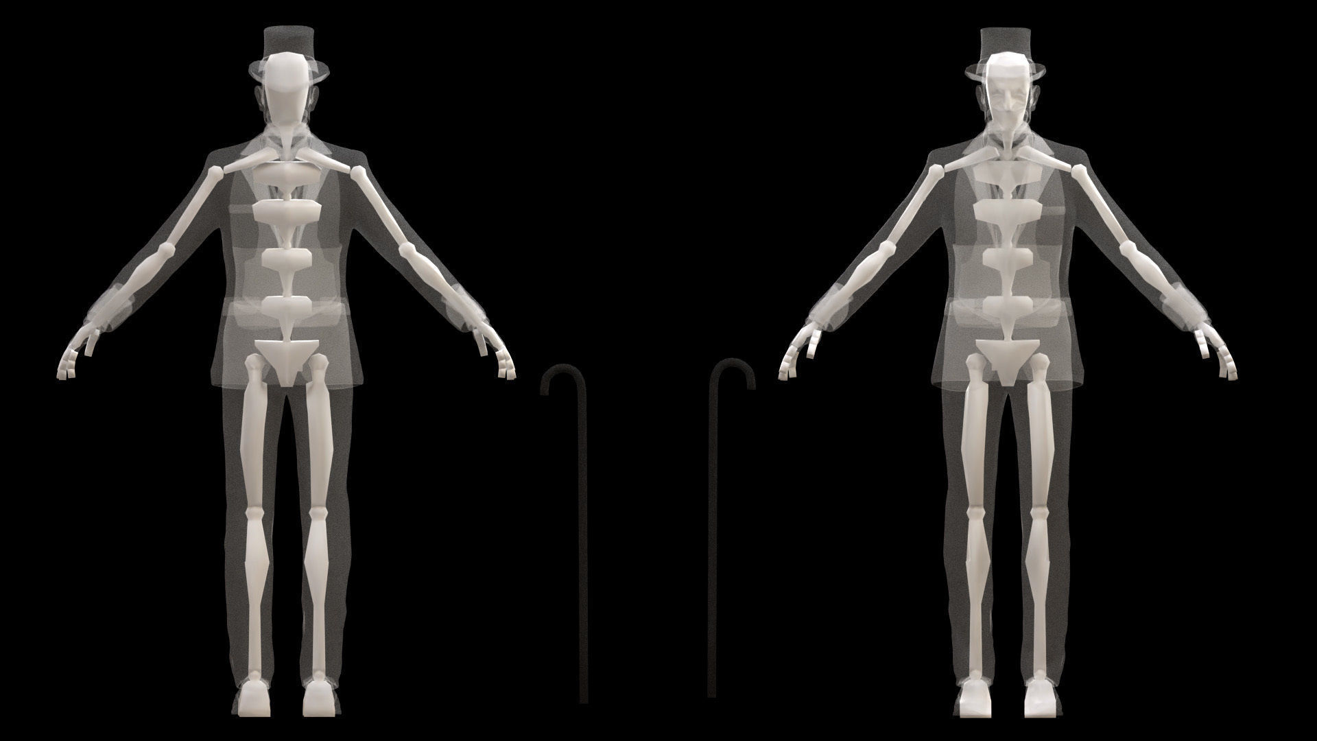 Jester Low-poly 3D model_11