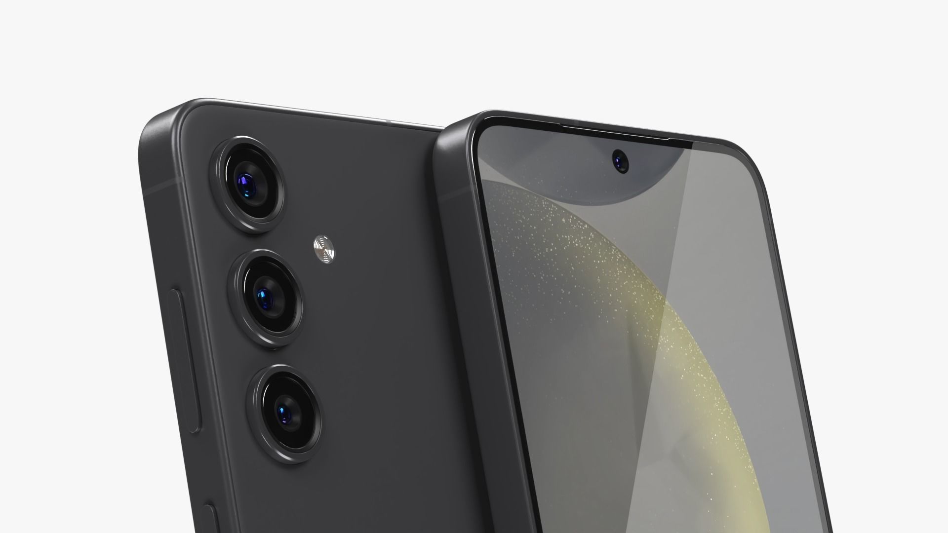 Samsung Galaxy S24 Onyx Black Low-poly 3D model_3