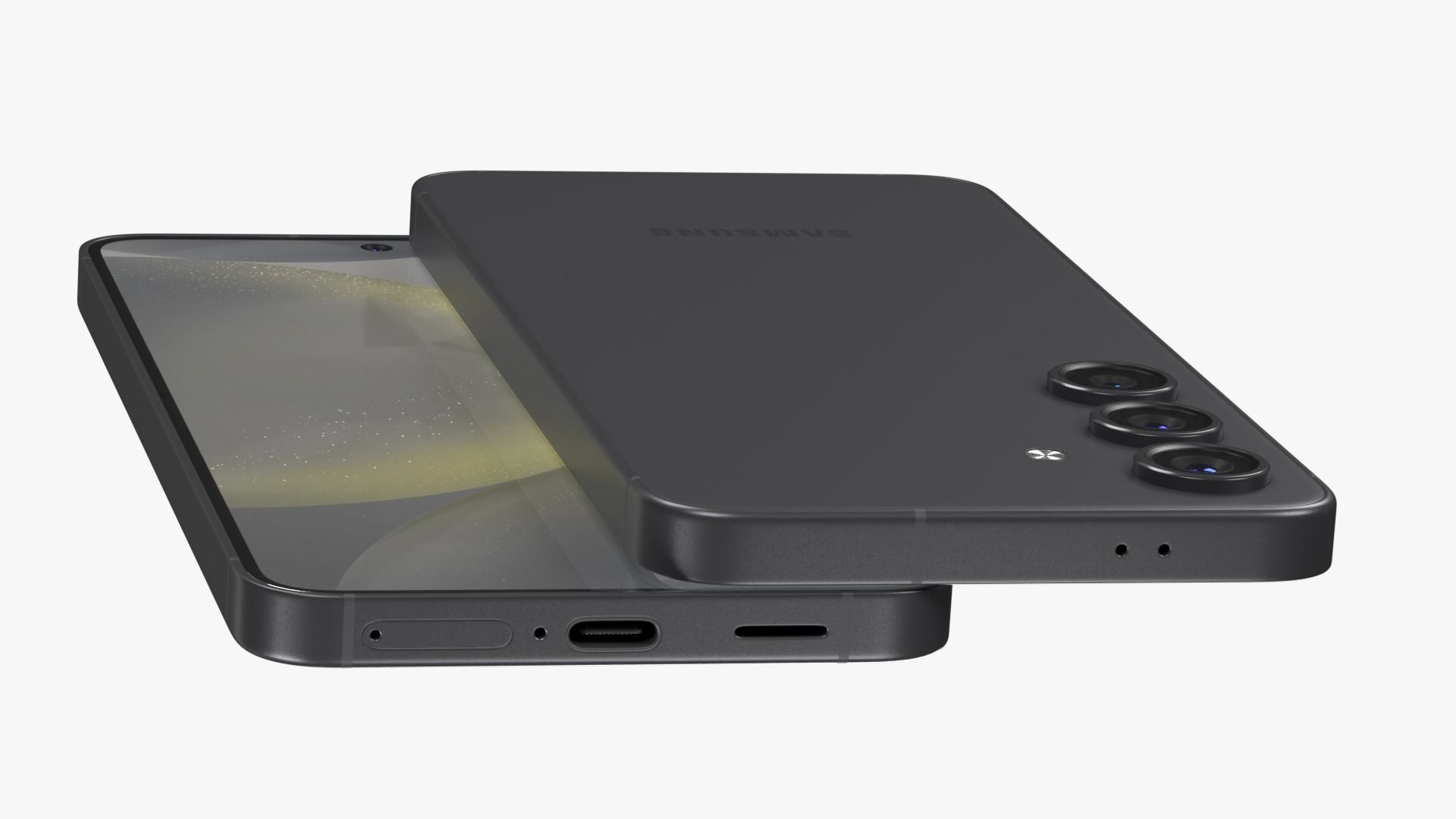 Samsung Galaxy S24 Onyx Black Low-poly 3D model_6