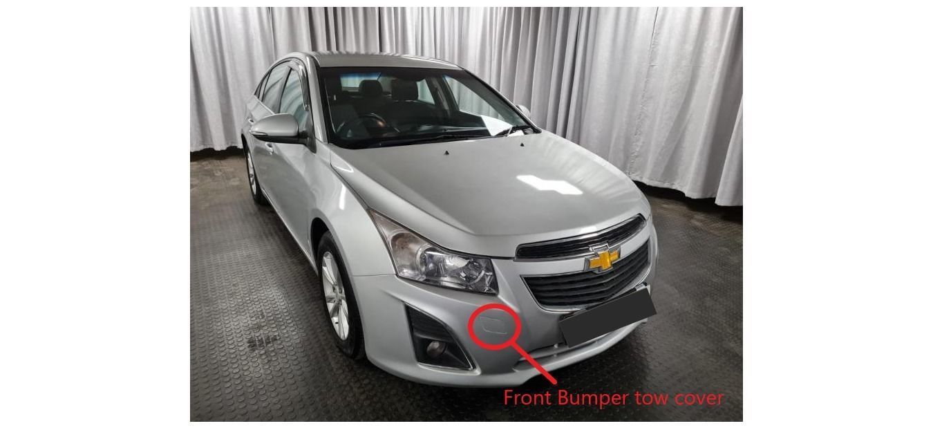 Chev Cruze 2104 Front Bumper tow cover 3D print model_2