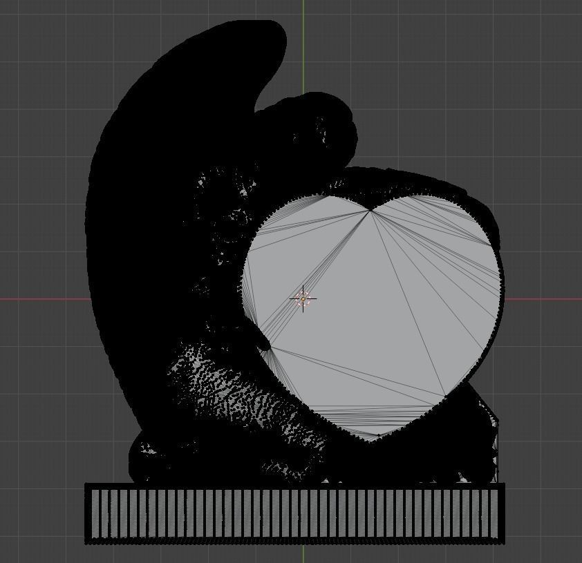 Angel with heart for cnc 3D print model_8