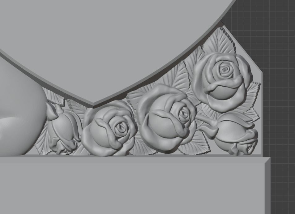 Angel with heart for cnc 3D print model_3