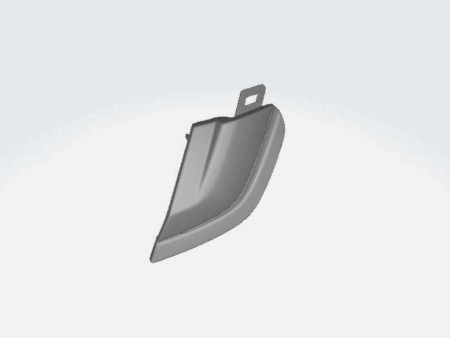 Vw Tiguan 2020 Front Bumper Tow Cover 3D print model_3