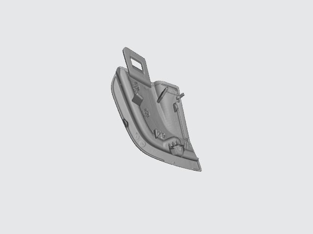 Vw Tiguan 2020 Front Bumper Tow Cover 3D print model_4
