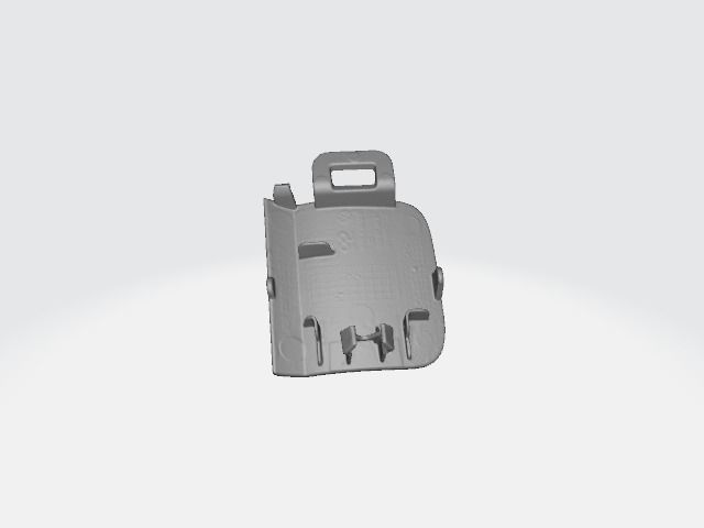 Vw Tiguan Rear Bumper Tow cover 3D print model_3