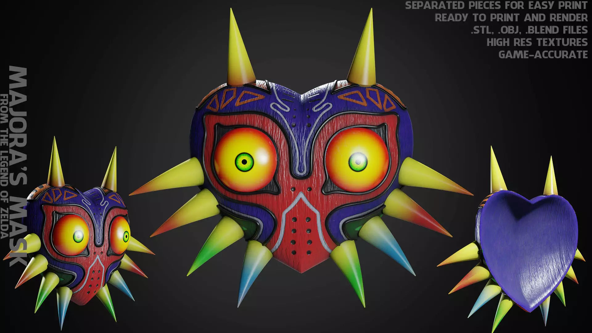 The Legend of Zelda Majora Mask for Cosplay 3D print model