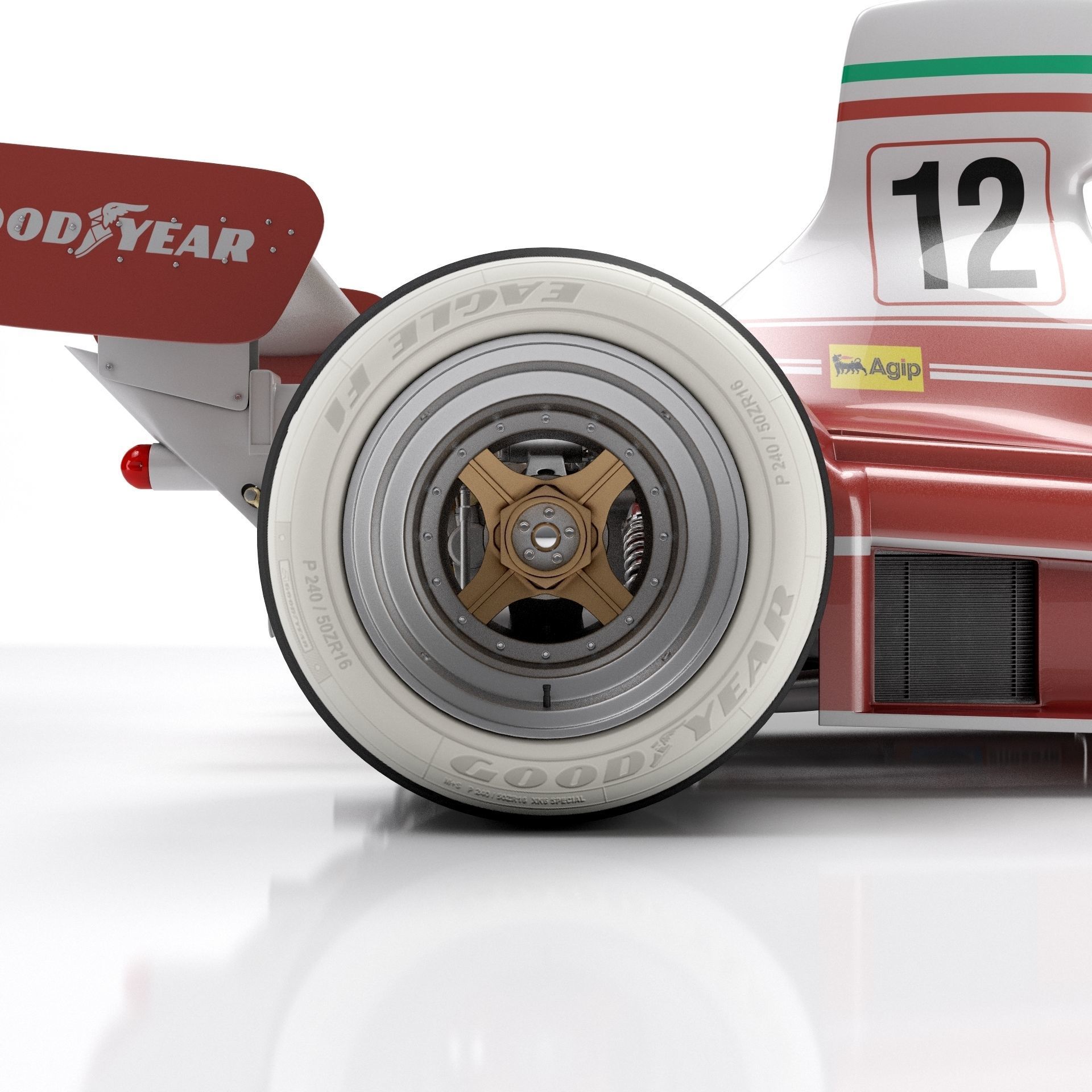 Ferrari F1 312T 1975 3D model_9