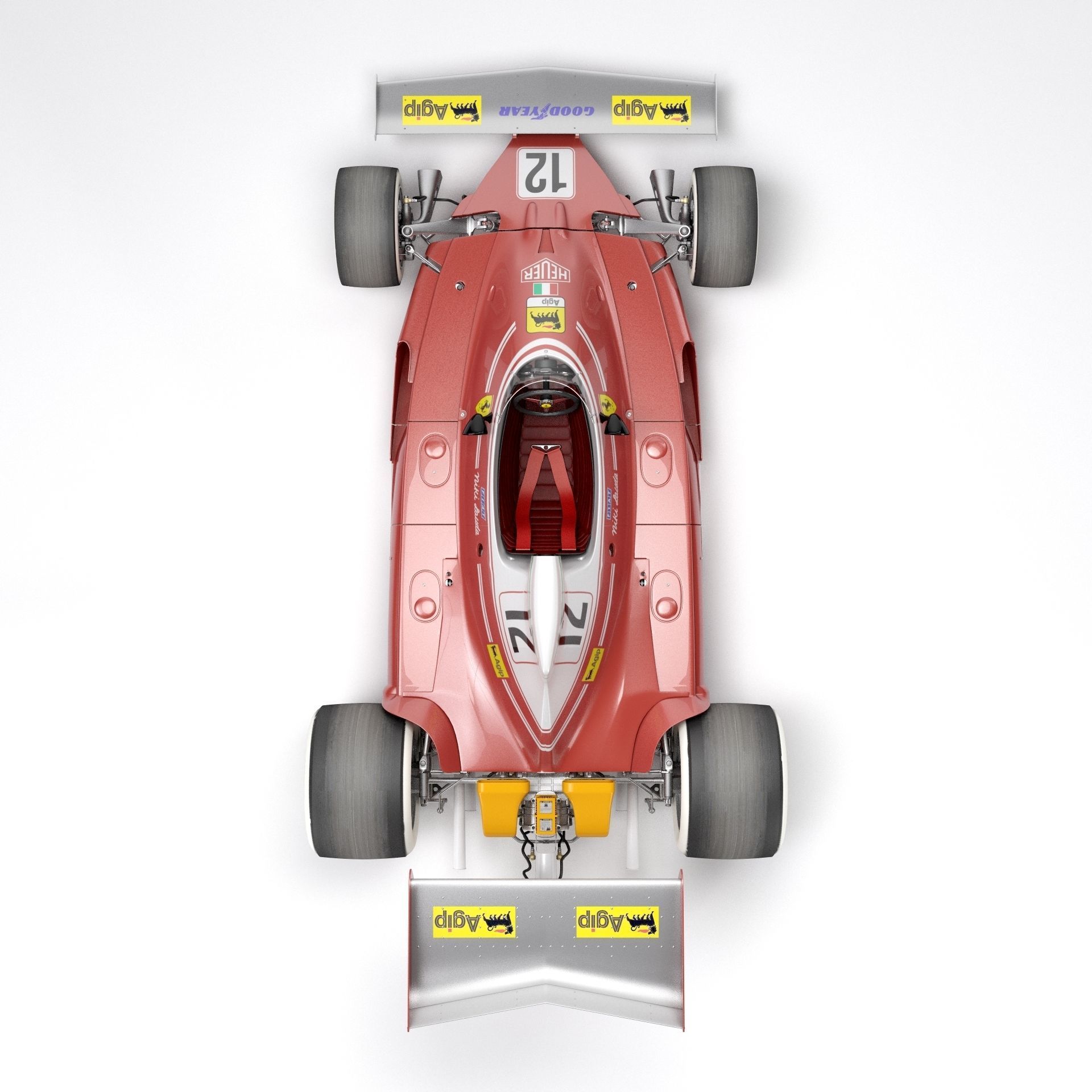 Ferrari F1 312T 1975 3D model_8