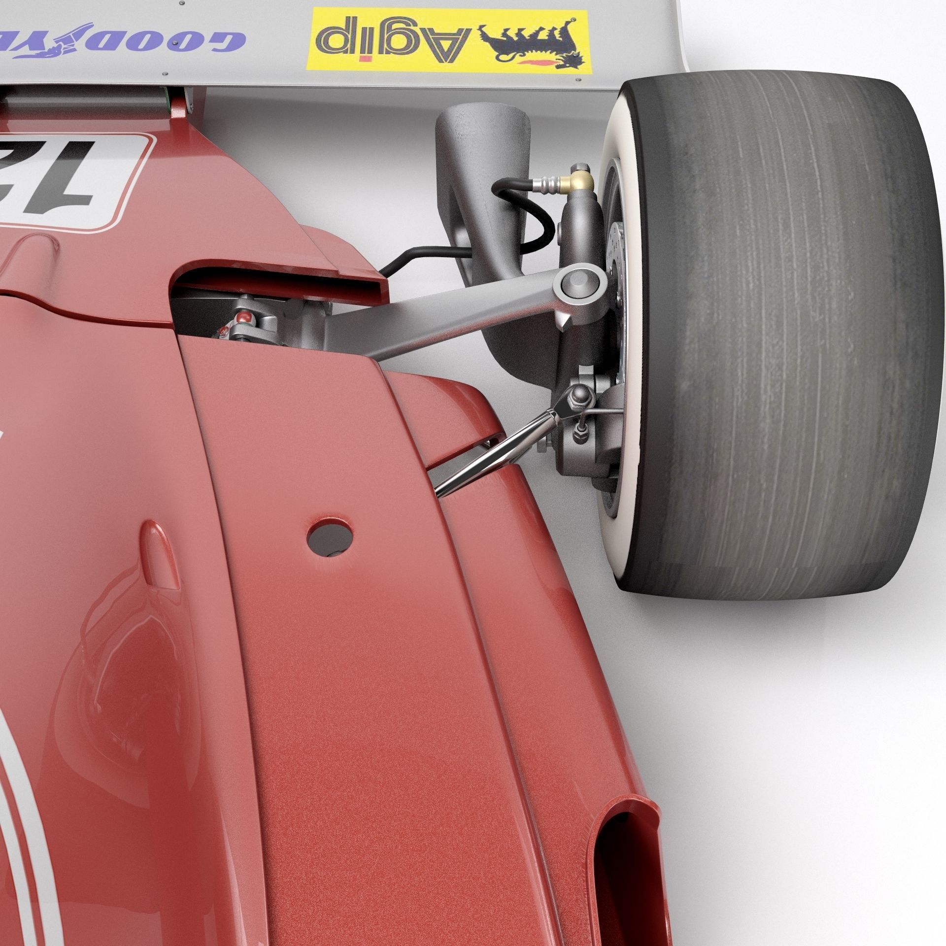 Ferrari F1 312T 1975 3D model_17