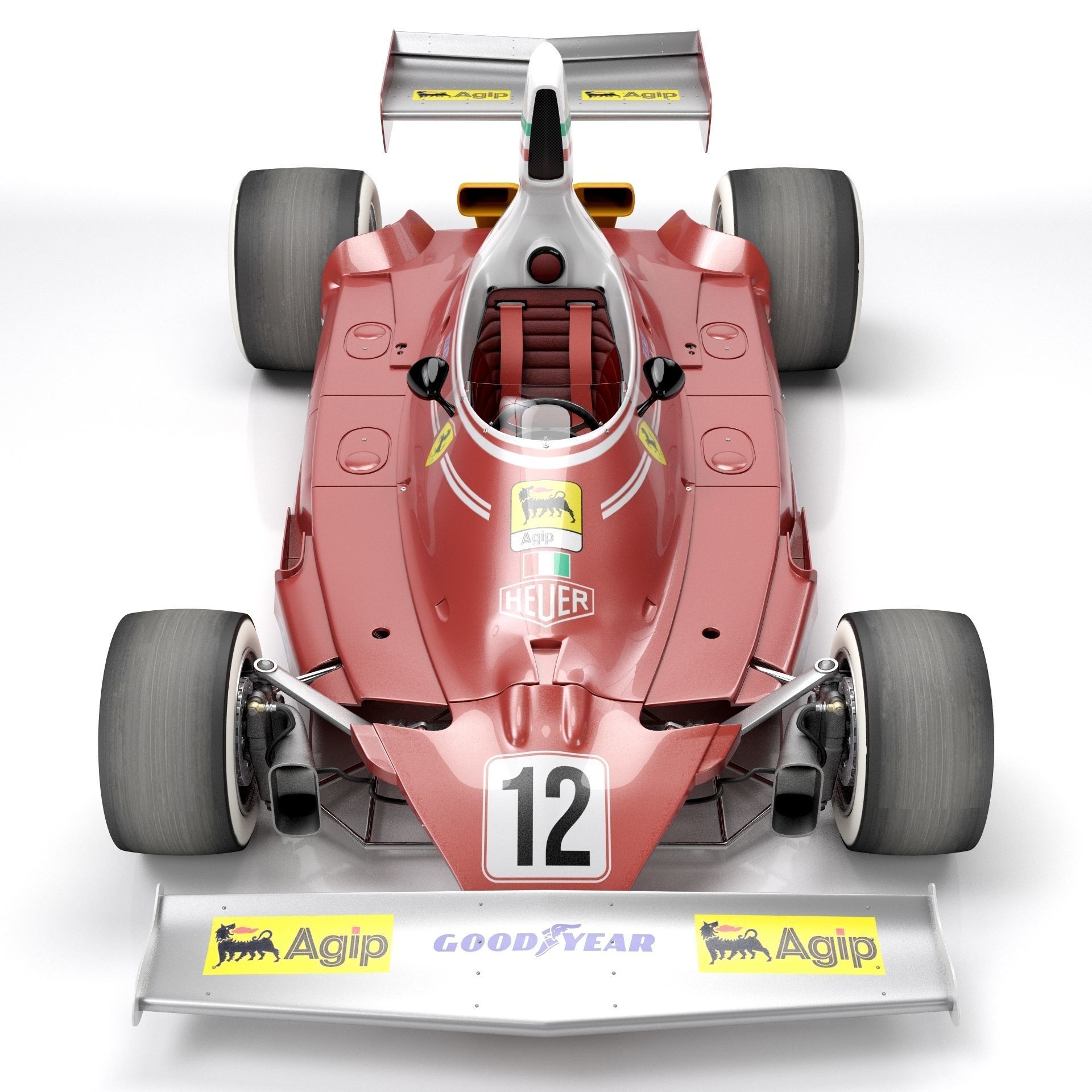 Ferrari F1 312T 1975 3D model_11