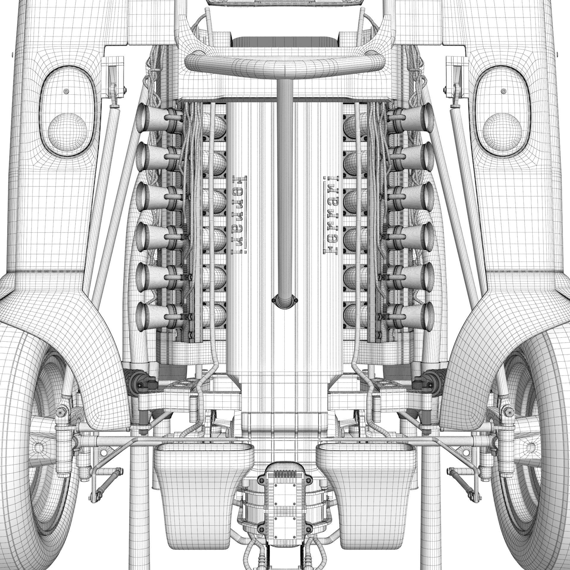 Ferrari F1 312T 1975 3D model_47