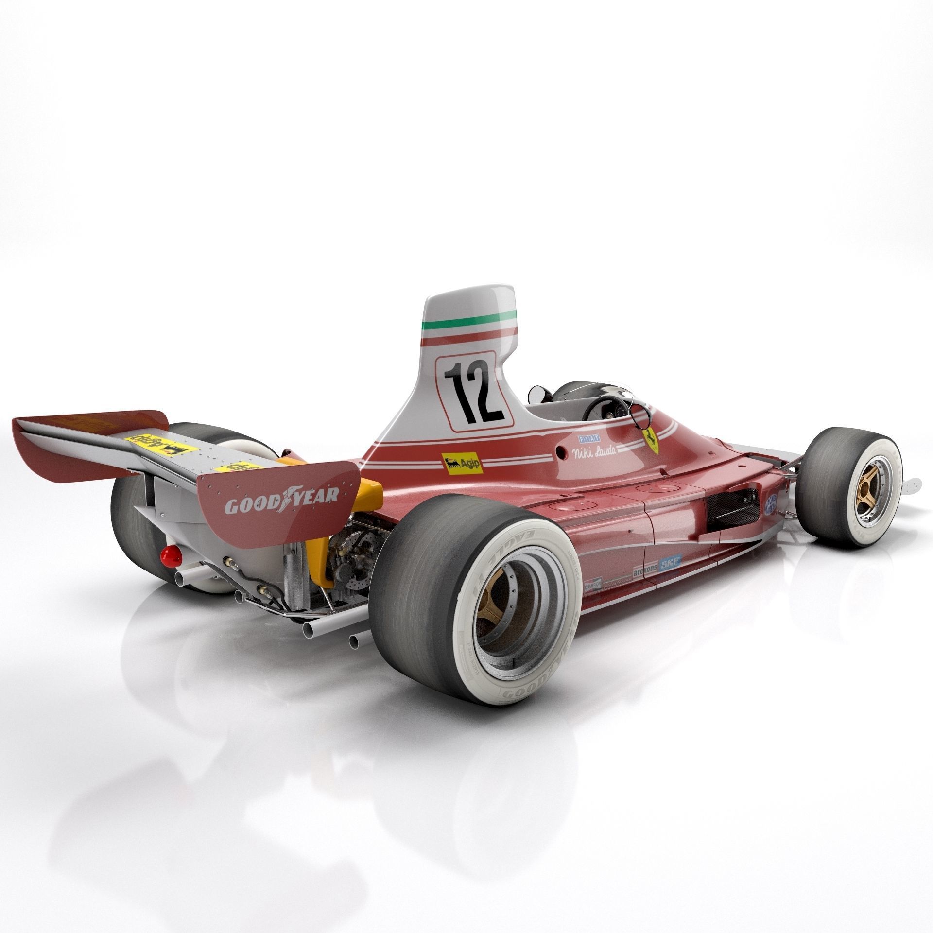 Ferrari F1 312T 1975 3D model_7