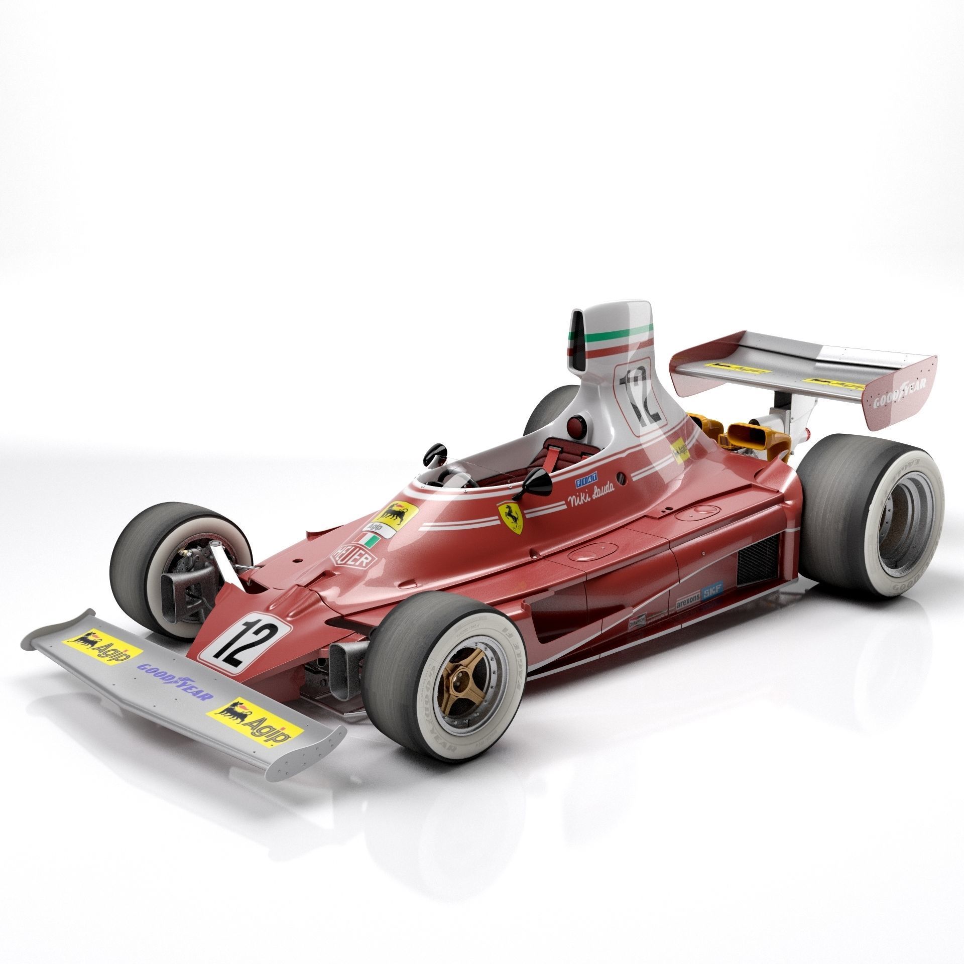 Ferrari F1 312T 1975 3D model_2