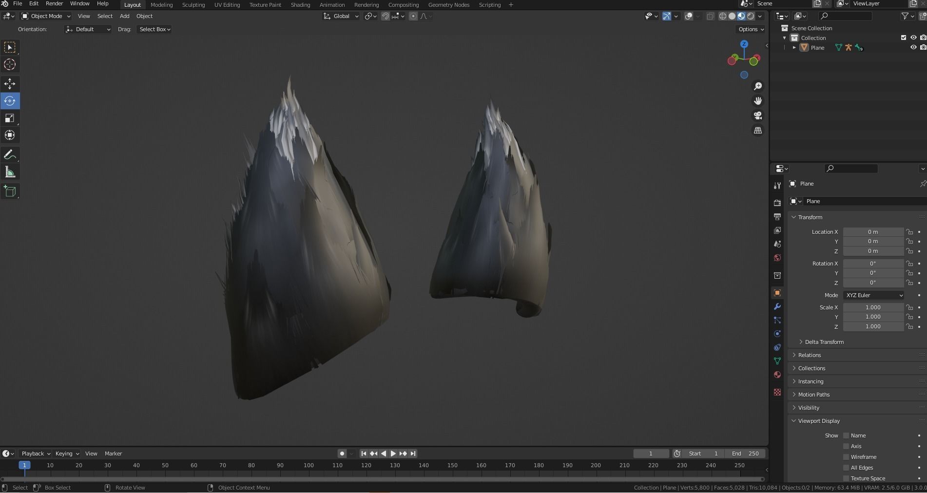 Anime Wolf Ears Fully Rigged VRCHAT Ready FBX and BLENDER FILE  Low-poly 3D model_1