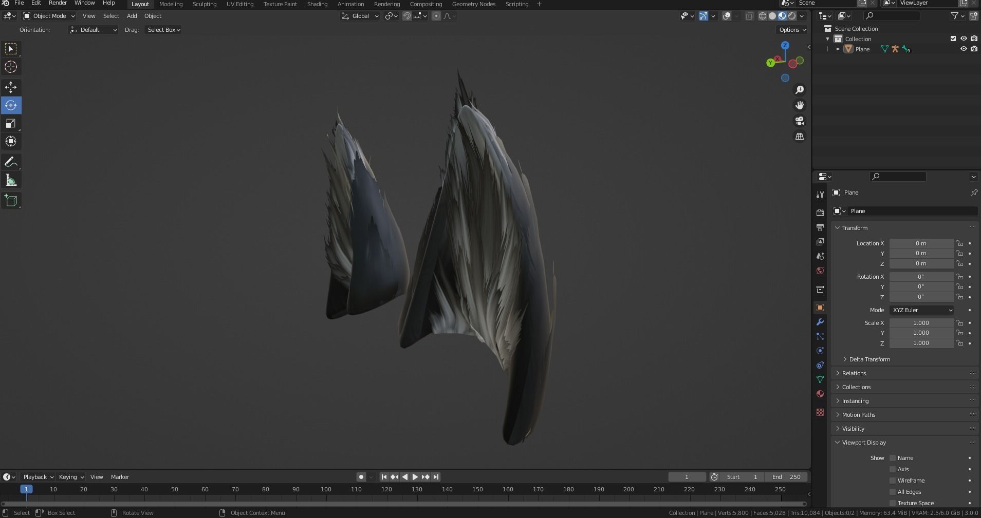 Anime Wolf Ears Fully Rigged VRCHAT Ready FBX and BLENDER FILE  Low-poly 3D model_2