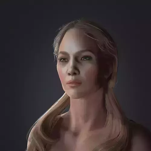 Jennifer Lopez Low-poly 3D model