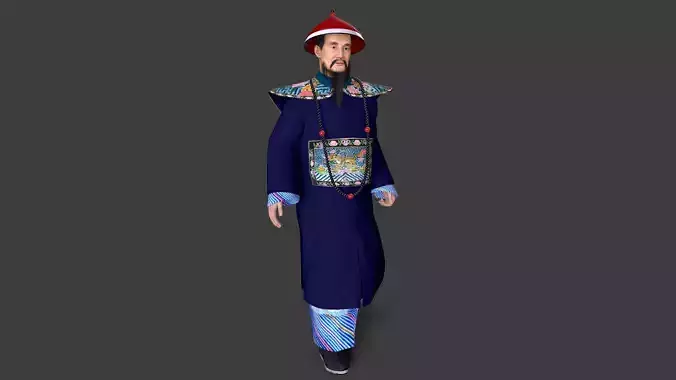 man Character Low-poly 3D model