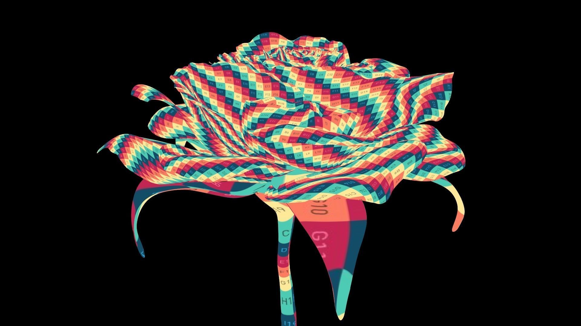 Red Rose 3D model_19