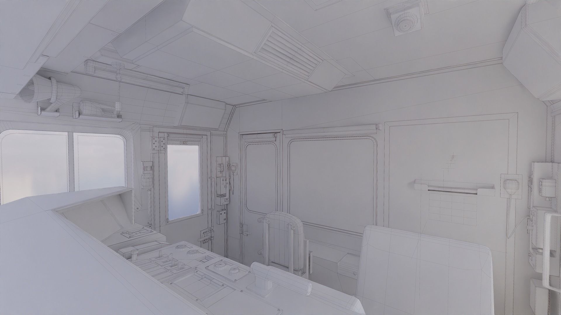 Rigged Train Japan Keihin-Tohoku E233 Series HEAD ONLY 3D model_15