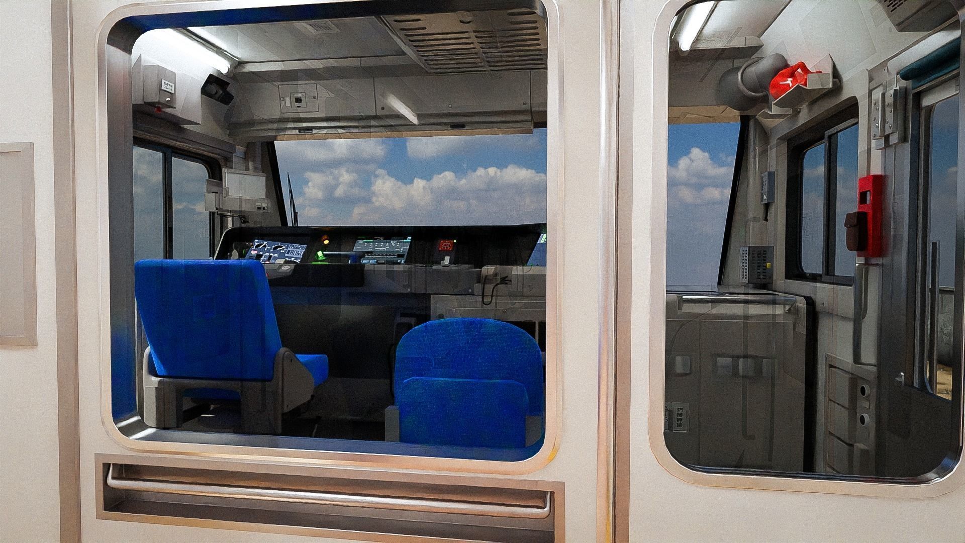 Rigged Train Japan Keihin-Tohoku E233 Series HEAD ONLY 3D model_8