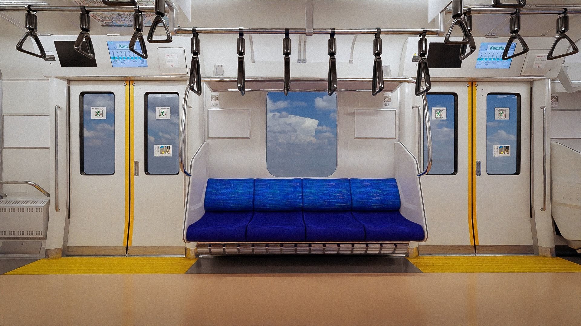 Rigged Train Japan Keihin-Tohoku E233 Series HEAD ONLY 3D model_7