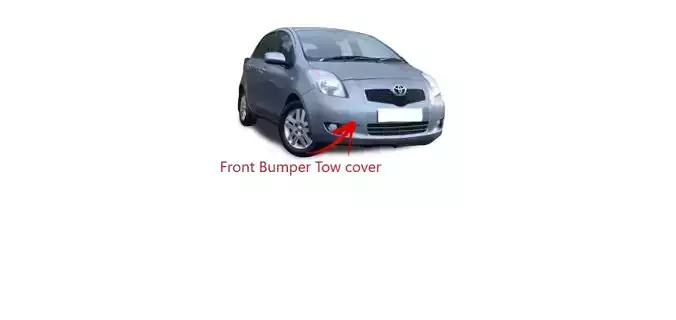 Toyota Yaris 2007 front bumper tow cover 3D print model