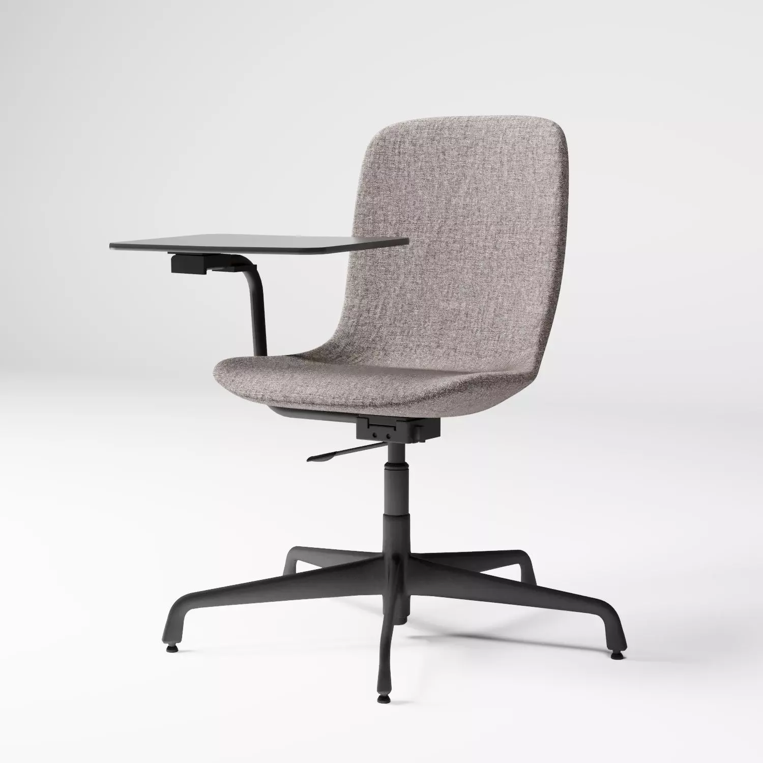 Study lecture chair with side table 3D model