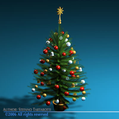 Christmas tree 3D model_1