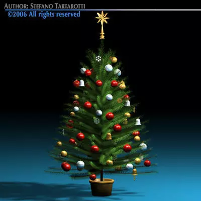 Christmas tree 3D model_0