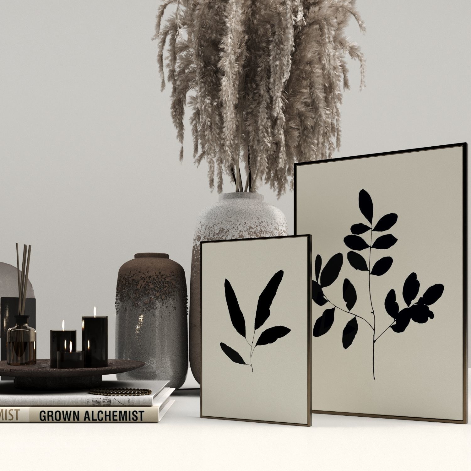 01-Decorative set 3D model_3