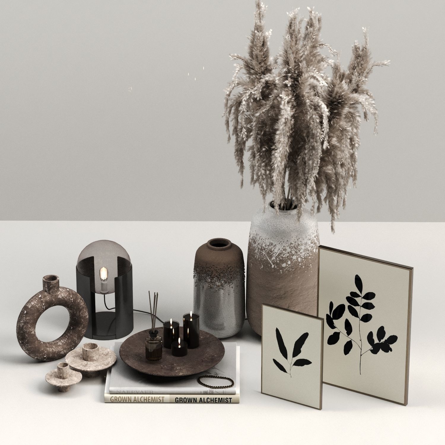 01-Decorative set 3D model_1