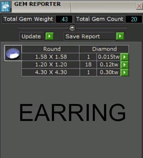 Round Diamond Ring Pendant Set 2405 3D print model_4