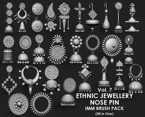 Ethnic Jewellery IMM Brush Pack 28 in One Vol 7
