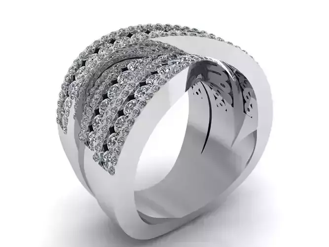 Cross Diamond Band 2415