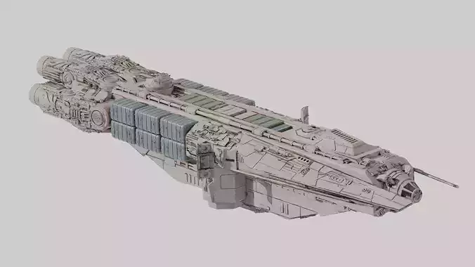 YT-370 Locust-class Corellian Freighter - Star Wars Kimverse 3D model