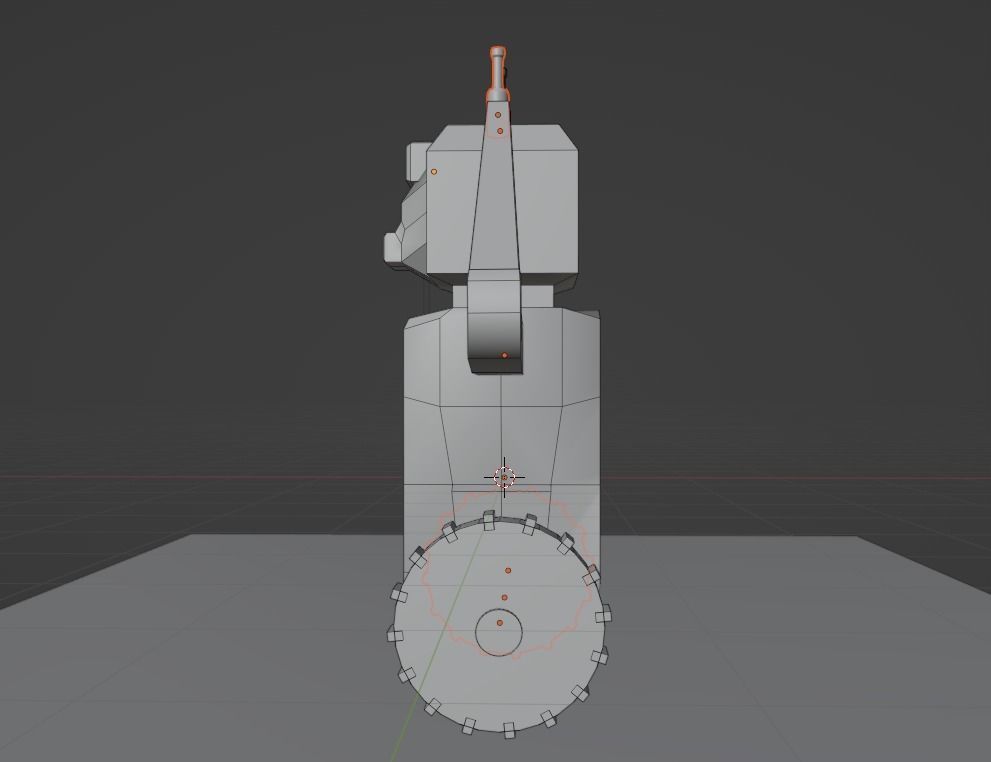 Robo 3D Model - Blender Cycles Render Free low-poly 3D model_3