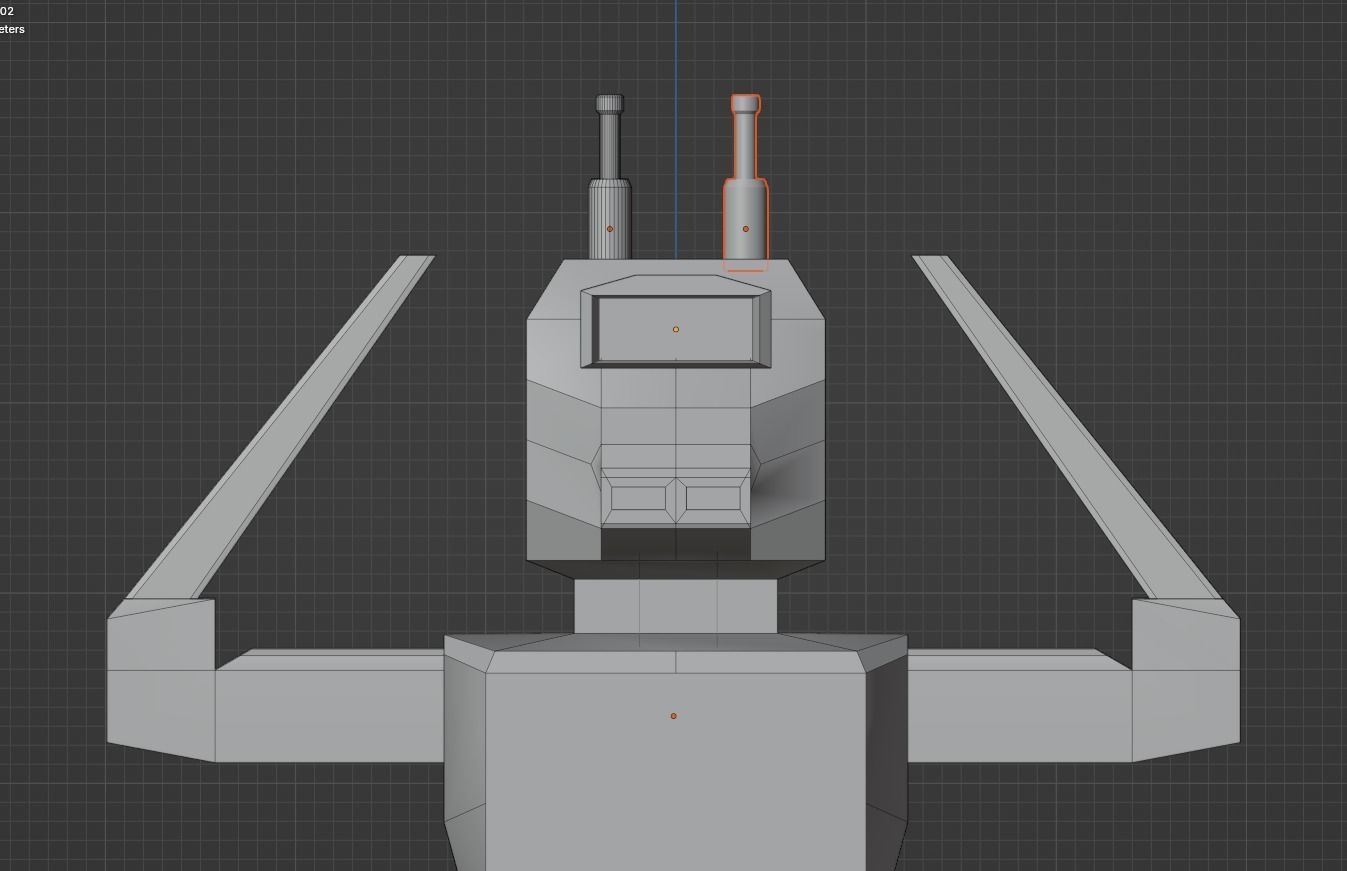 Robo 3D Model - Blender Cycles Render Free low-poly 3D model_5