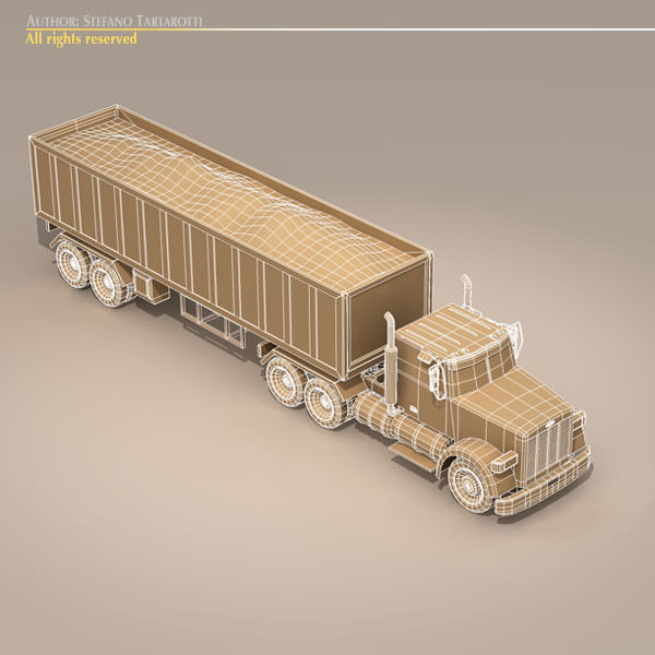 Us construction truck 3D model