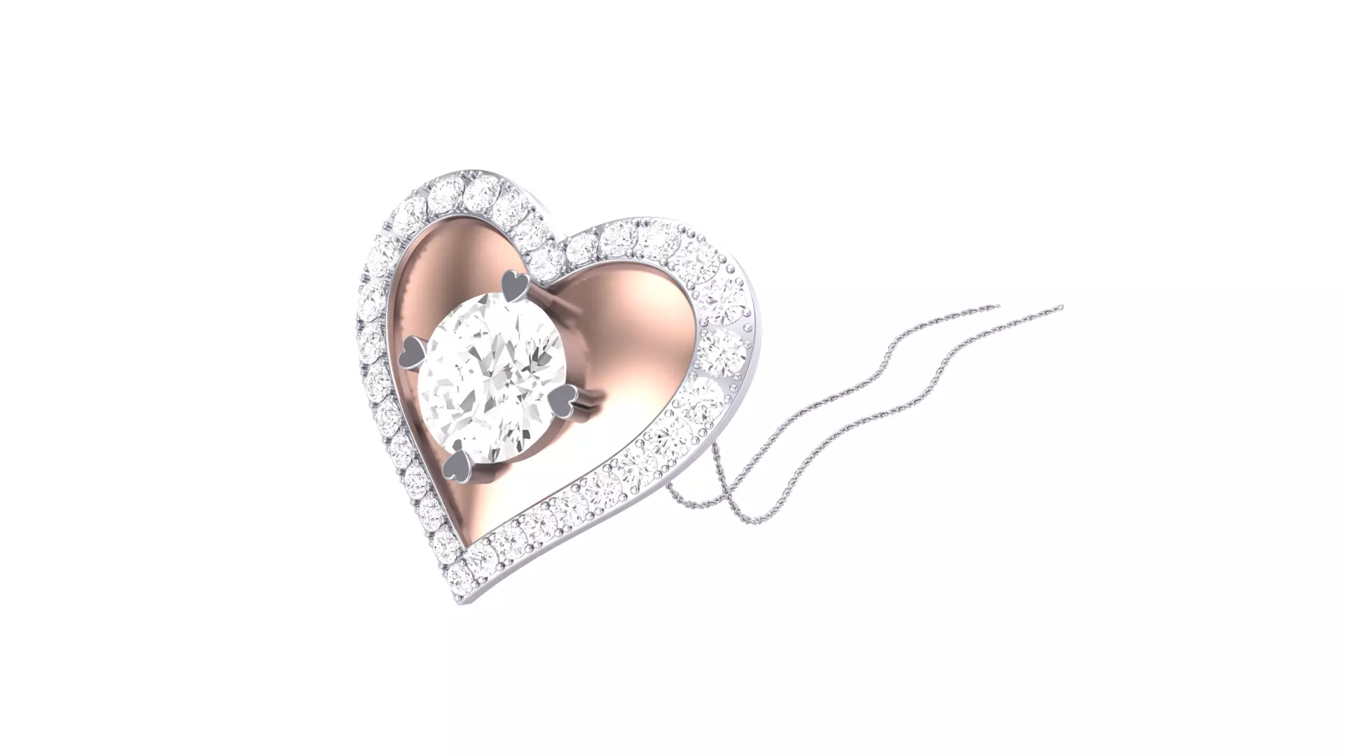 AD Heart pendant 3D print model