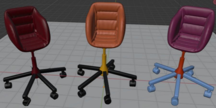 Office Chair 3D print model_2