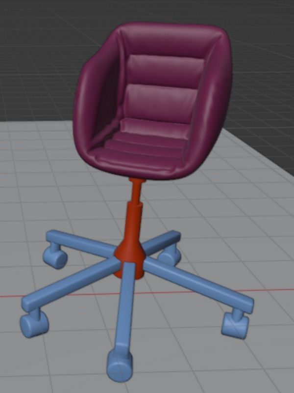 Office Chair 3D print model_1