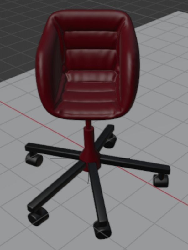 Office Chair 3D print model_3