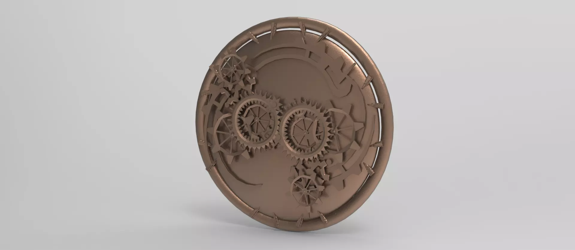Steampunk pattern 1 Low-poly 3D model_0