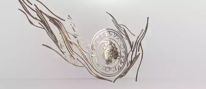 Steampunk pattern wall design 