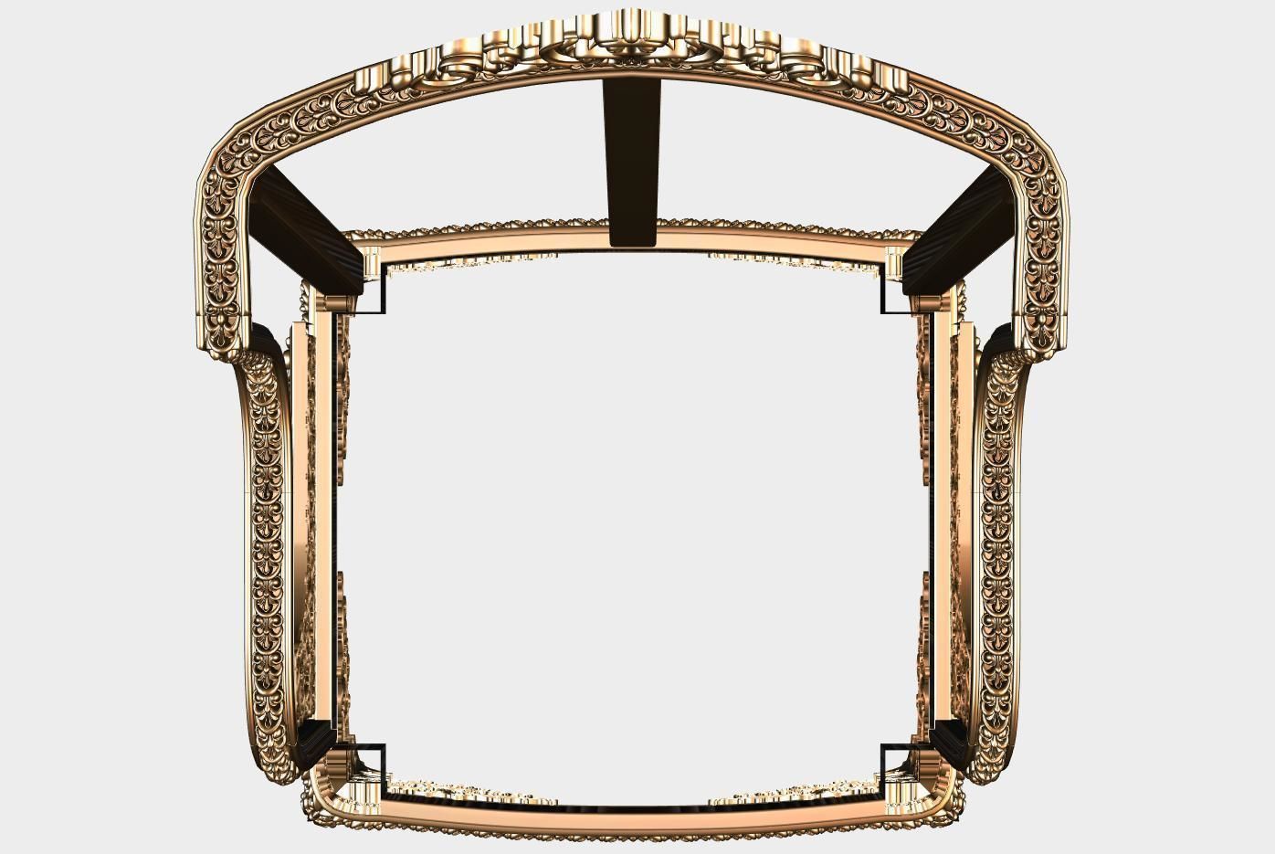 Carved single sofa for cnc 20 3D model_3