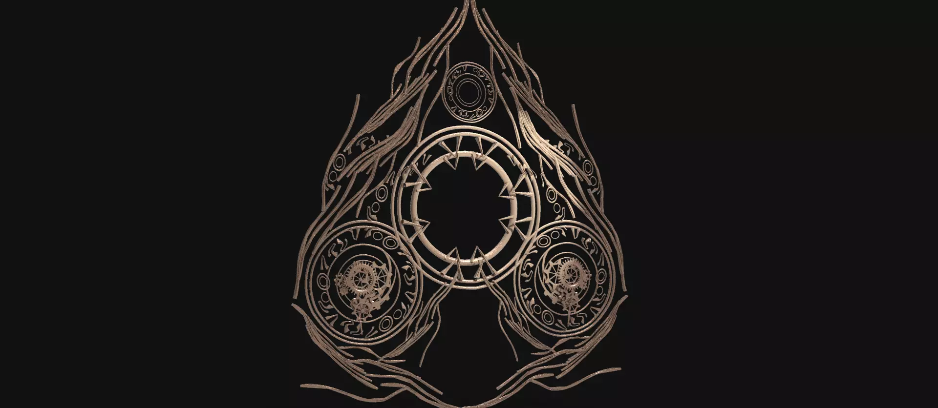 Steampunk Timeline pattern  3D model_0