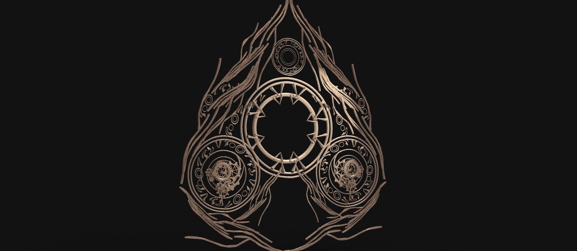 Steampunk Timeline pattern  3D model_1