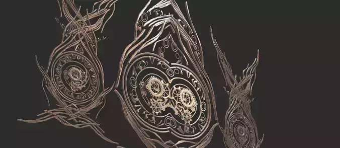 Steampunk pattern weaved dragon